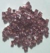 10 grams of 4x4mm Silver Lined Light Amethyst Miyuki Cubes
